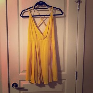 Forever 21 yellow mini dress